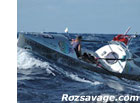 photo of roz savage rowing