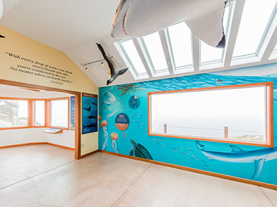 photo of exhibit in the ocean exploration center